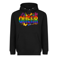Black queer Heavyweight Hoodie - FaDigitalArtStudio