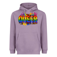 Lavender queer Heavyweight Hoodie - FaDigitalArtStudio