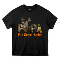 Black Western Papa The Great Deer Hunter Heavy Core Tee - LillyAllenDesigns