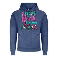 Vintage Denim I Wear Pink For My Mom Vintage Hoodie - BundleAndBundleShop
