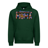 Forest Green American mama Urban Hoodie - CowhideDigitalArt