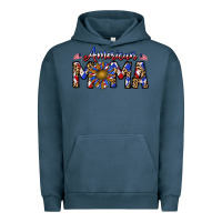 Pigment Midnight Navy American mama Urban Hoodie - CowhideDigitalArt