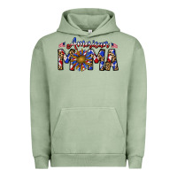 Pigment Oil Green American mama Urban Hoodie - CowhideDigitalArt