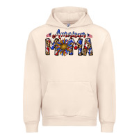 Sandshell American mama Urban Hoodie - CowhideDigitalArt