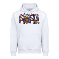White American mama Urban Hoodie - CowhideDigitalArt