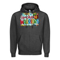 Charcoal Heather teacher of warriors Zipper Hoodie - CowGirlArtShop