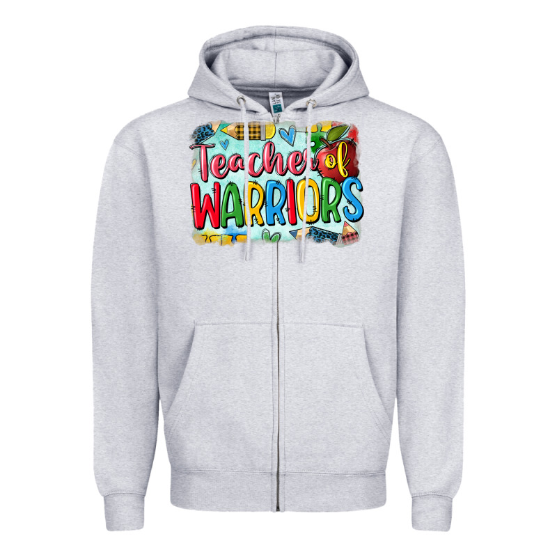 Teacher Of Warriors Zipper Hoodie by CowGirlArtShop | Teevron