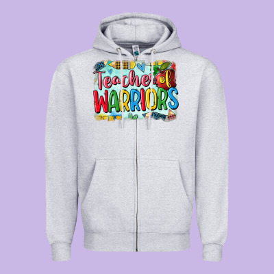 Teacher Of Warriors Zipper Hoodie Designed By Cowgirlartshop
