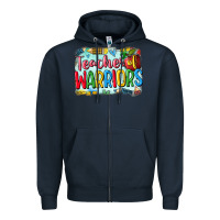 Navy teacher of warriors Zipper Hoodie - CowGirlArtShop
