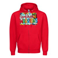 Red teacher of warriors Zipper Hoodie - CowGirlArtShop