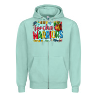 Seafoam teacher of warriors Zipper Hoodie - CowGirlArtShop