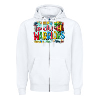 White teacher of warriors Zipper Hoodie - CowGirlArtShop