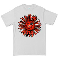 Dove Grey Ladybug Sunflower Premium Tee - Jasminsmagicworld