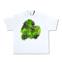 White halloween patch 3 Urban Heavy Tee - BundleAndBundleShop
