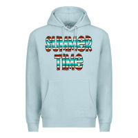 Blue Mist summer time serape doodle Premium Hoodie - CowCowDesign