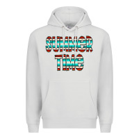 Dove Grey summer time serape doodle Premium Hoodie - CowCowDesign