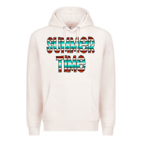 Pale Pink summer time serape doodle Premium Hoodie - CowCowDesign