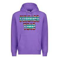 Purple summer time serape doodle Premium Hoodie - CowCowDesign