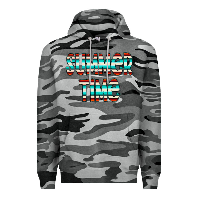 Summer Time Serape Doodle Premium Hoodie by CowCowDesign | Teevron