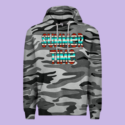 Summer Time Serape Doodle Premium Hoodie Designed By Cowcowdesign