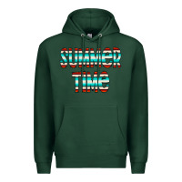 Sports Green summer time serape doodle Premium Hoodie - CowCowDesign