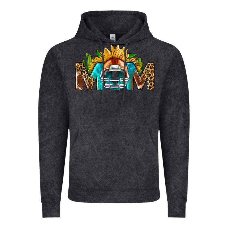 Football Mom Sunflower Leopard Vintage Hoodie by BundleAndBundleShop | Teevron