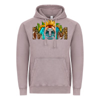 Vintage Zinc Football Mom Sunflower Leopard Vintage Hoodie - BundleAndBundleShop