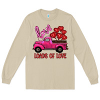 Mushroom valentine's day loads of love turck with balloons Long Sleeve Tee - RanaPortraitStore