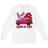 White valentine's day loads of love turck with balloons Long Sleeve Tee - RanaPortraitStore