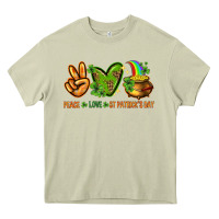 Mossy peace love st patricks day Heavy Core Tee - NancyCooperArtShop