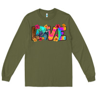 Army Green turtle love Long Sleeve Tee - RanaPortraitStore