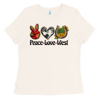 Bone peace love west Ladies Tee - BarkalooDesign