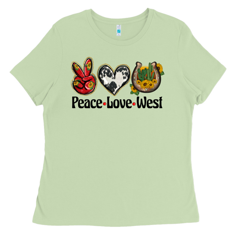 Peace Love West Ladies Tee by BarkalooDesign | Teevron