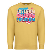 Antique Gold Freedom freedom freedom Premium Sweatshirt - FaDigitalArtStudio