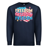 Navy Freedom freedom freedom Premium Sweatshirt - FaDigitalArtStudio