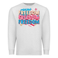 Oatmeal Heather Freedom freedom freedom Premium Sweatshirt - FaDigitalArtStudio