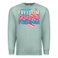 Seafoam Freedom freedom freedom Premium Sweatshirt - FaDigitalArtStudio