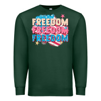 Sports Green Freedom freedom freedom Premium Sweatshirt - FaDigitalArtStudio