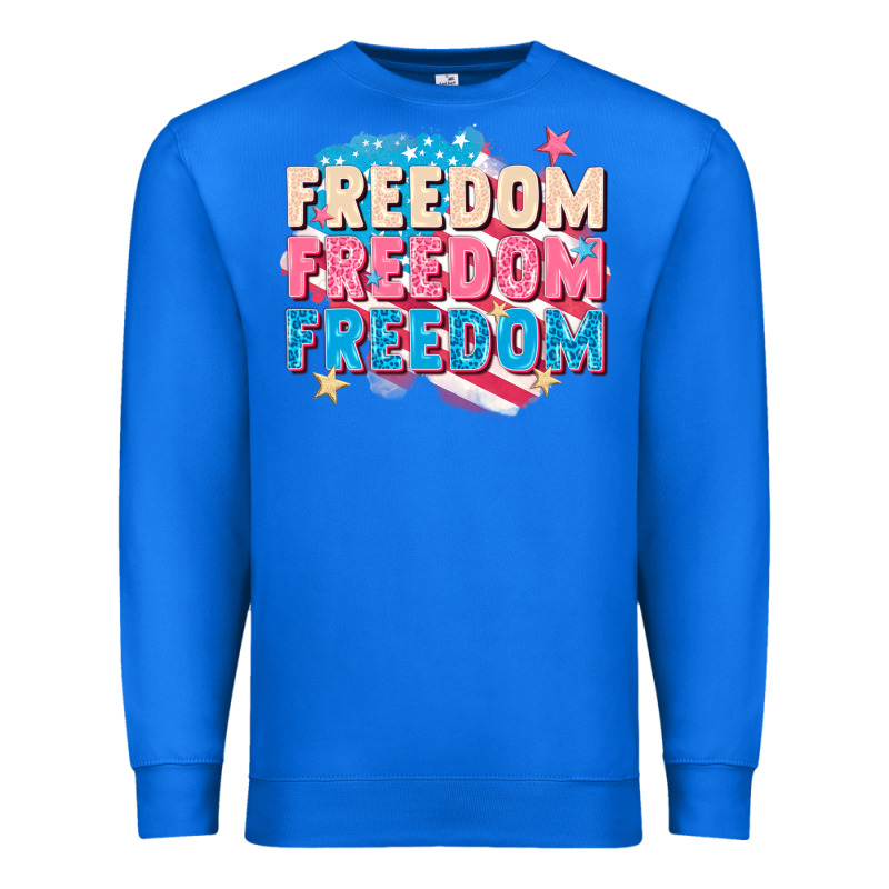 Freedom Freedom Freedom Premium Sweatshirt by FaDigitalArtStudio | Teevron