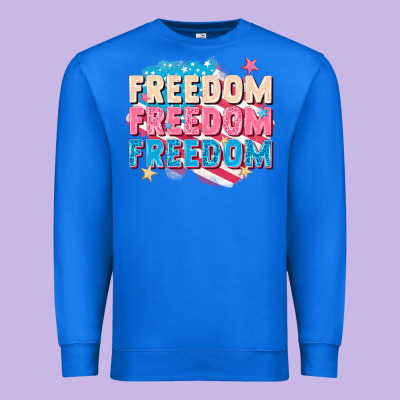 Freedom Freedom Freedom Premium Sweatshirt Designed By Fadigitalartstudio