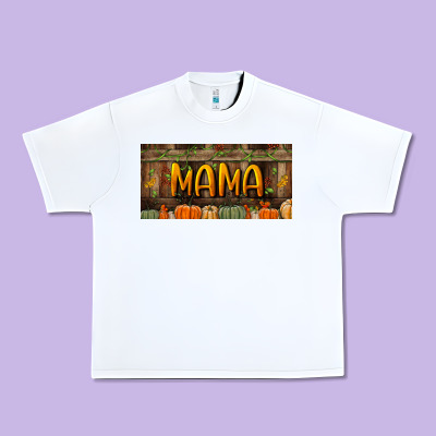Mama License Plate Urban Heavy Tee Designed By Bundleandbundleshop