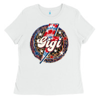 White Western Gigi Patriotic Ladies Tee - LillyAllenDesigns