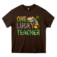 One Lucky Teacher St Patricks Heavy Core Tee | Teevron