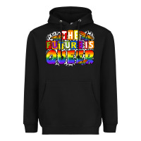 Black the future is queer Heavyweight Hoodie - FaDigitalArtStudio