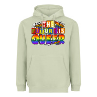 Matcha the future is queer Heavyweight Hoodie - FaDigitalArtStudio