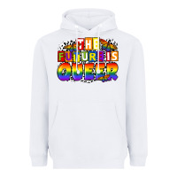White the future is queer Heavyweight Hoodie - FaDigitalArtStudio