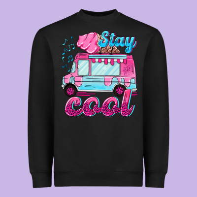 Stay Cool With Ice Cream Van Summer Heavyweight Sweatshirt Designed By Nancycooperartshop