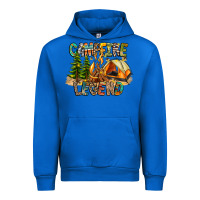 Cobalt Campfire Legend Urban Hoodie - CowhideDigitalArt