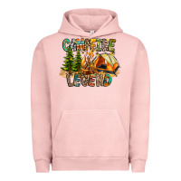 Pigment Salmon Campfire Legend Urban Hoodie - CowhideDigitalArt