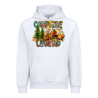 White Campfire Legend Urban Hoodie - CowhideDigitalArt